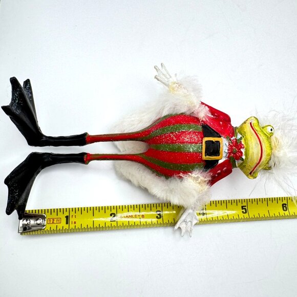 Department 56 Krinkles Frog King Figurine Retired 2001 Handcrafted Holiday 6" - Picture 4 of 9